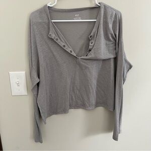 Grey light weight Henley
